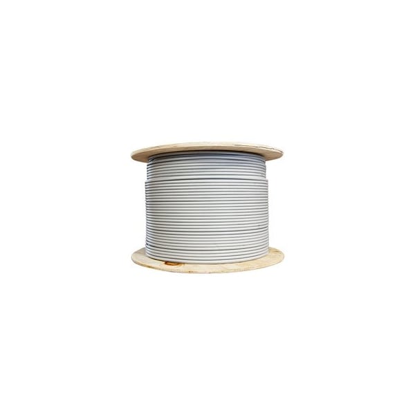 Swe-Tech 3C S/FTP Cat6a Ethernet Cable, Gray, Stranded Copper, 26AWG, Spool - 1000 foot FWT13X6-521MH - main